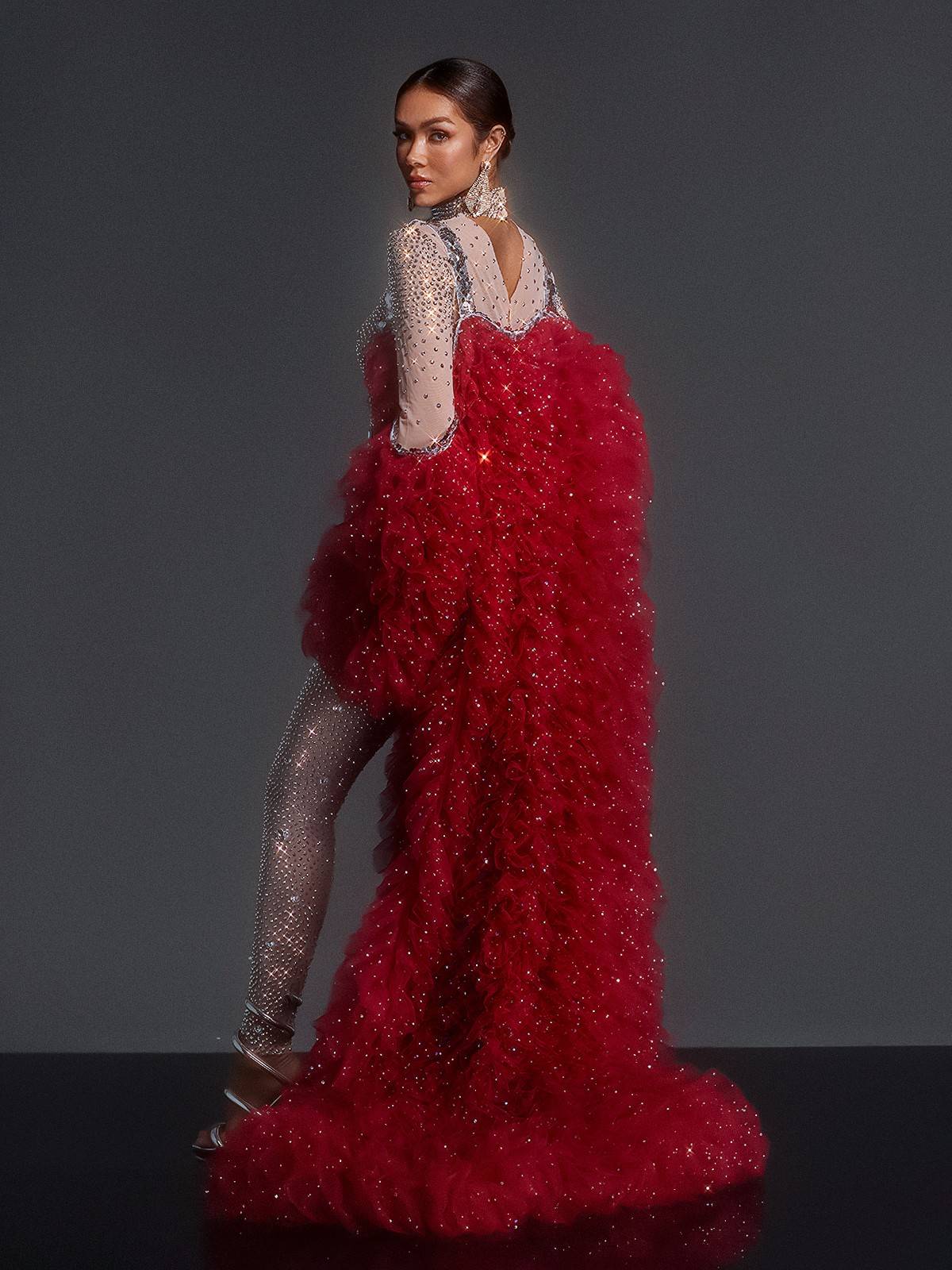 Rosstef Red Tül Coat
