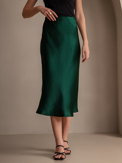 Rosstef 100% Dut İpek Esnek Uzun Straight Etek