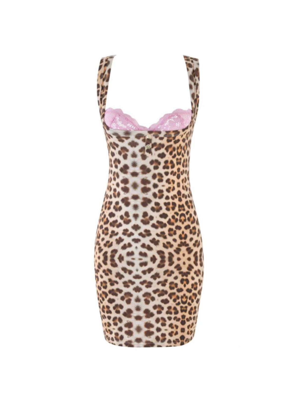 Rosstef Leopar Desenli Mini Elbise