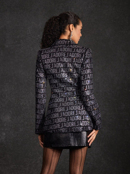 Rosstef Devrik Yaka Taşlı Blazer Ceket: Dazzling Sparkle ve Öyle Çarpıcı Fit