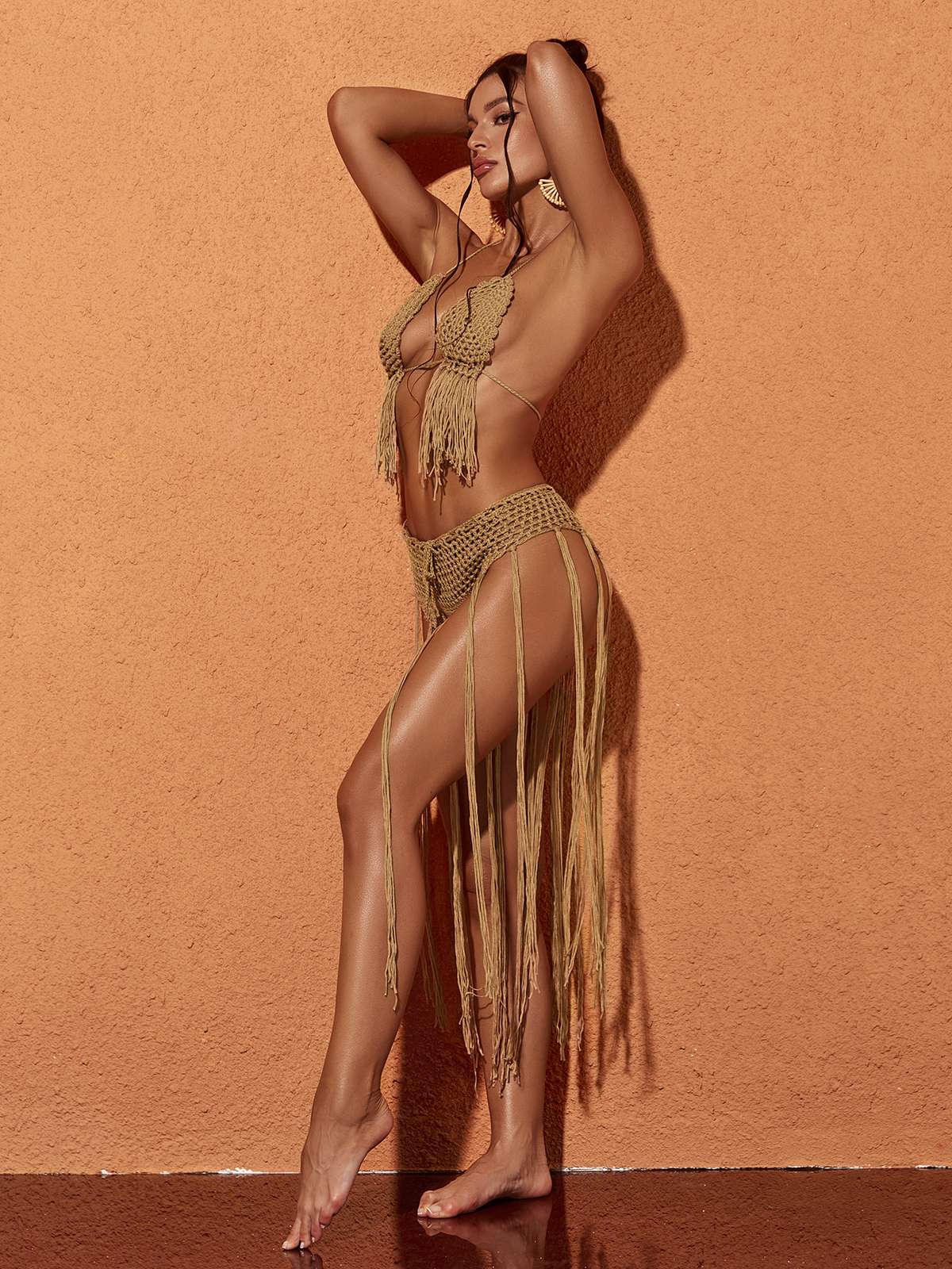 Rosstef Berlin Örgü Püsküllü Bikini Takım