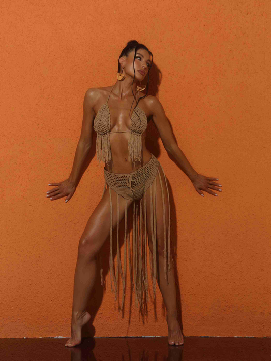 Rosstef Berlin Örgü Püsküllü Bikini Takım