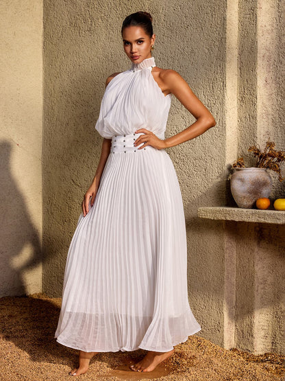 Rosstef Pleatted Maxi Elbise