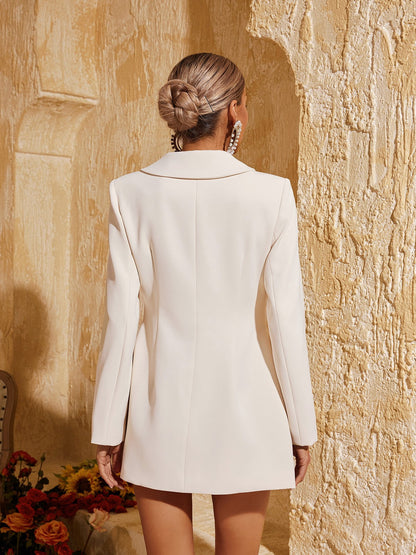 Rosstef Çiçekli Pattern Uzun Kollu Blazer Ceket