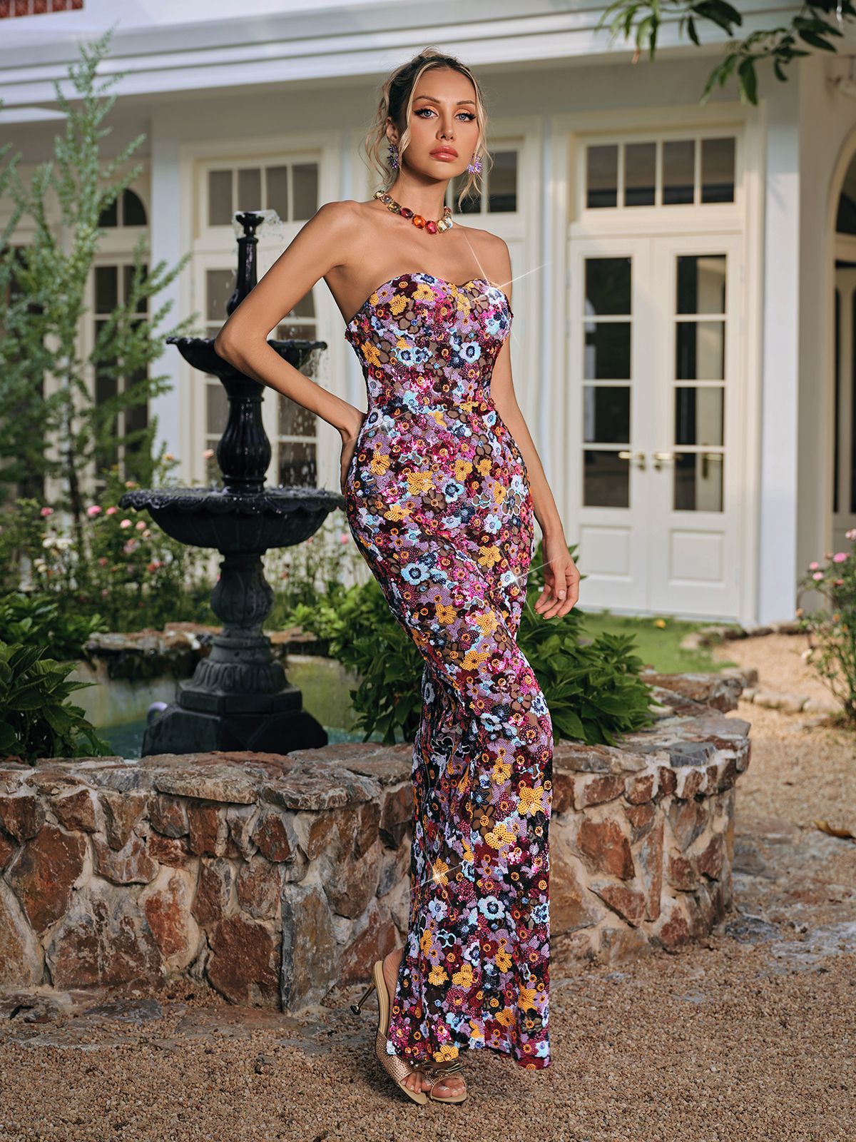 Rosstef Sequinlu Maxi Gelinlik