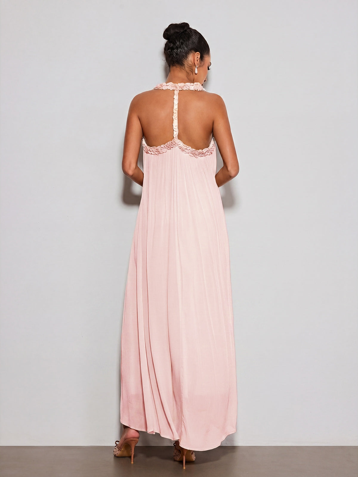 Rosstef Pembe Maxi Elbise