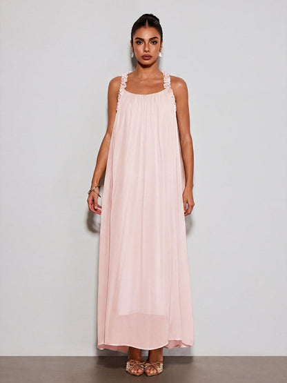 Rosstef Pembe Maxi Elbise