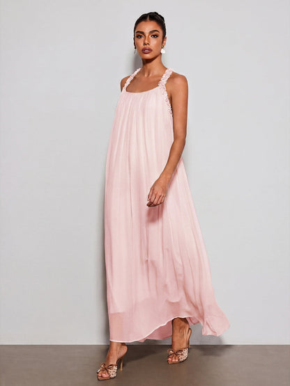 Rosstef Pembe Maxi Elbise