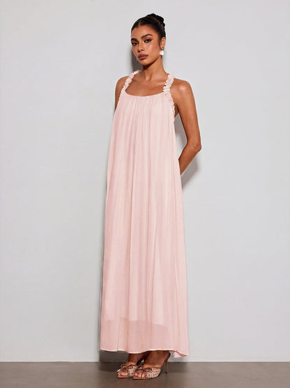 Rosstef Pembe Maxi Elbise