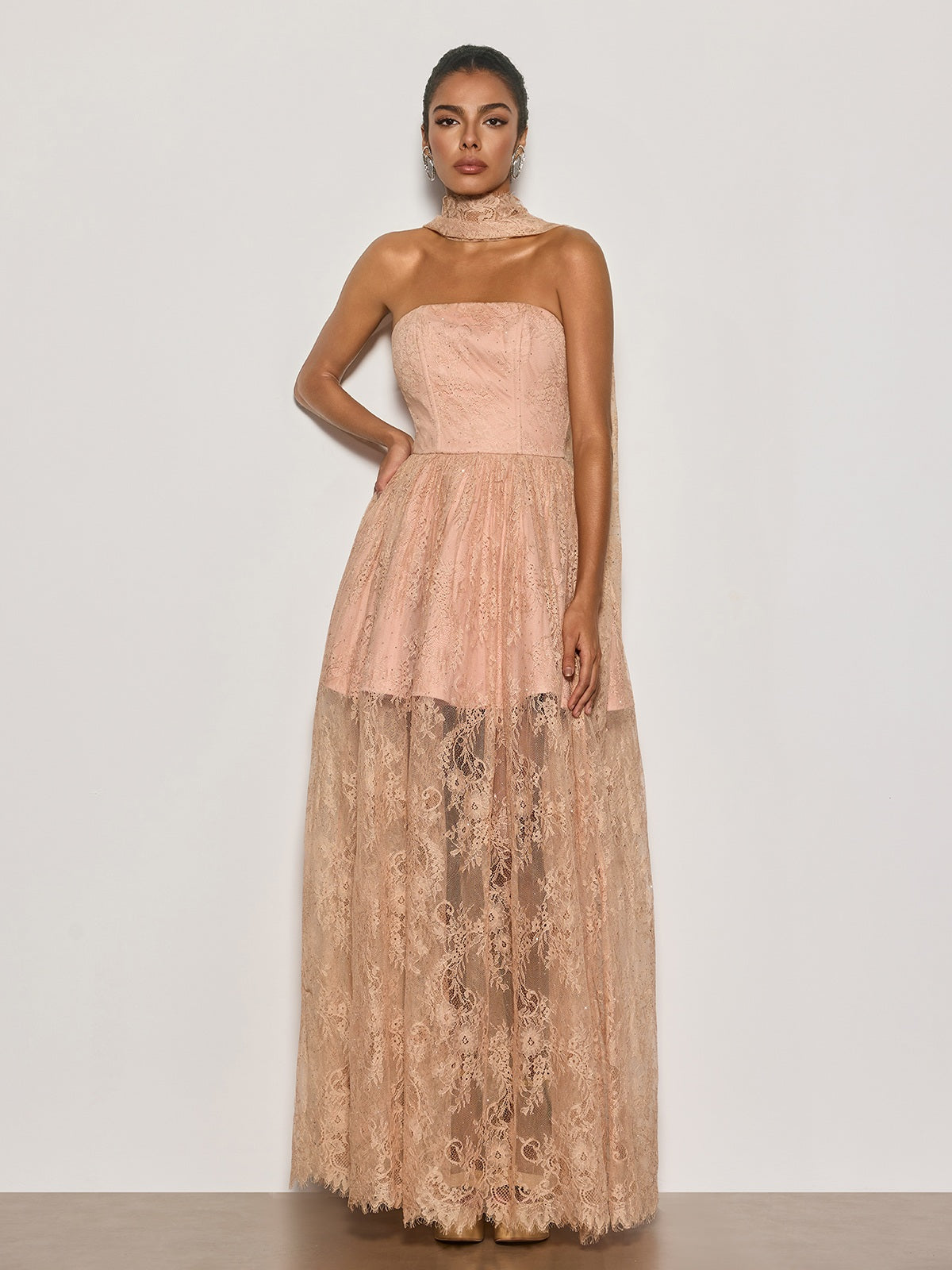 Rosstef Dantelli Maxi Elbise