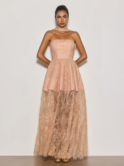 Rosstef Dantelli Maxi Elbise