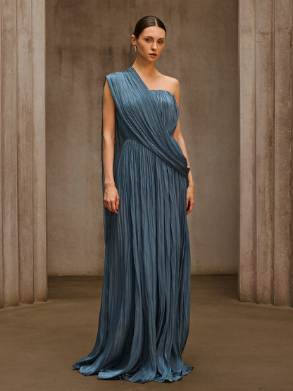 Rosstef Straplez Drape Maxi Elbise