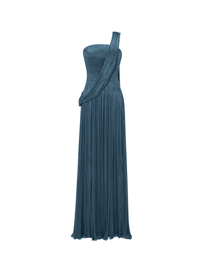 Rosstef Straplez Drape Maxi Elbise