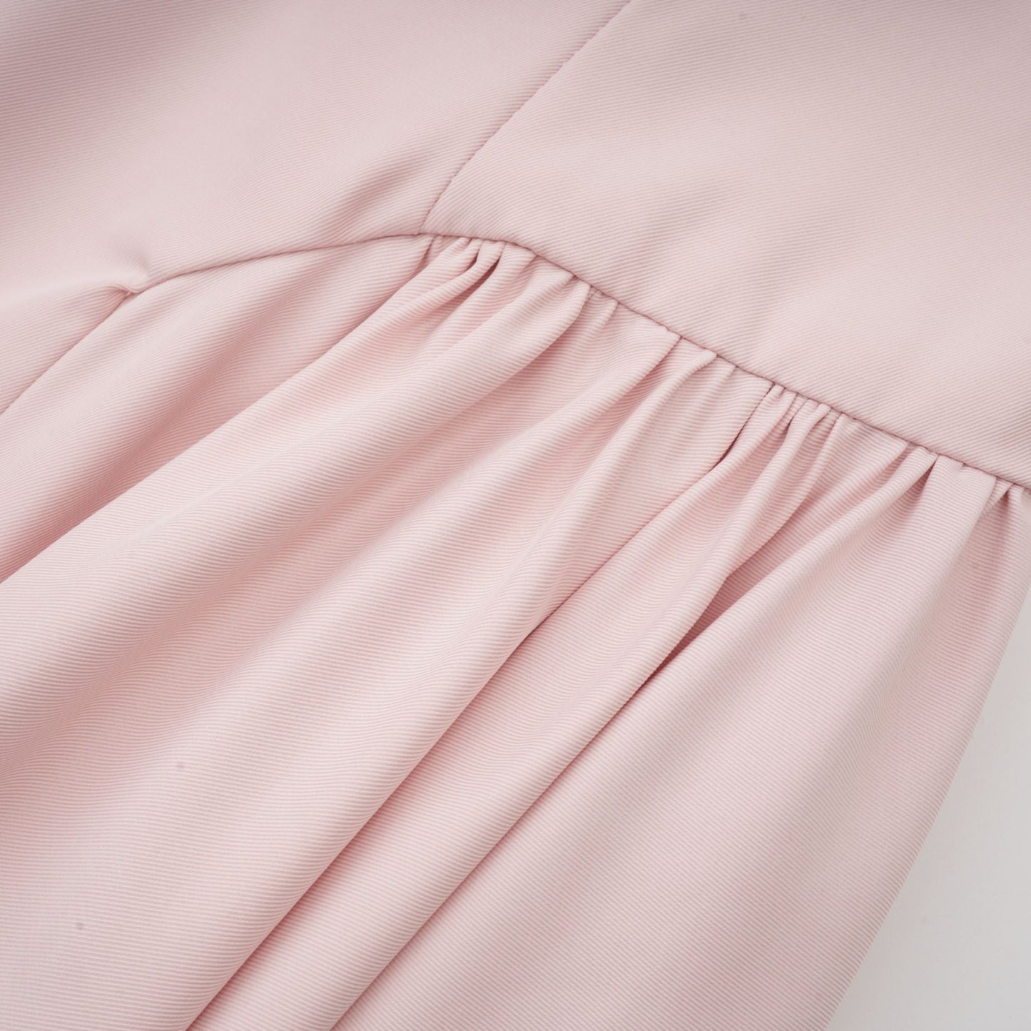 Soleil Pembe Pilili Korse Midi Elbise