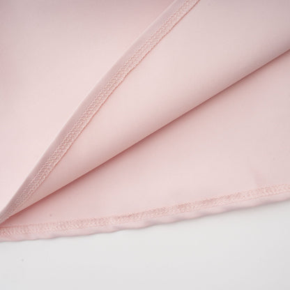 Soleil Pembe Pilili Korse Midi Elbise