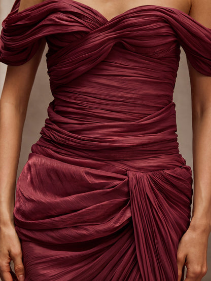Rosstef Wine Maxi Elbise