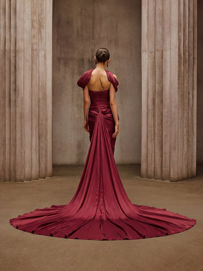 Rosstef Wine Maxi Elbise