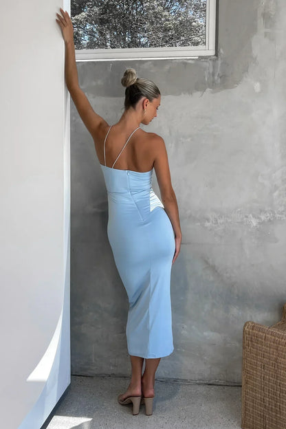 Daisy Halter Midi Elbise