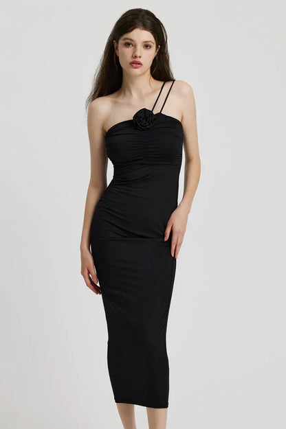 Daisy Halter Midi Elbise