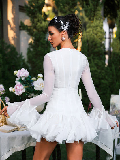 Rosstef Mini Frock ile Stil İnstal Edin: İspanyol Paça Kollu Butonlu Frock