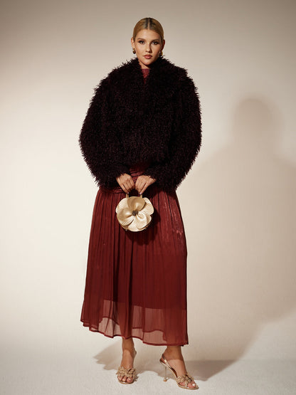 Rosstef Suni Fur Kısa Jacket