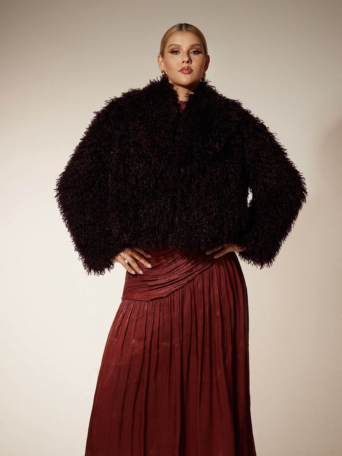 Rosstef Suni Fur Kısa Jacket