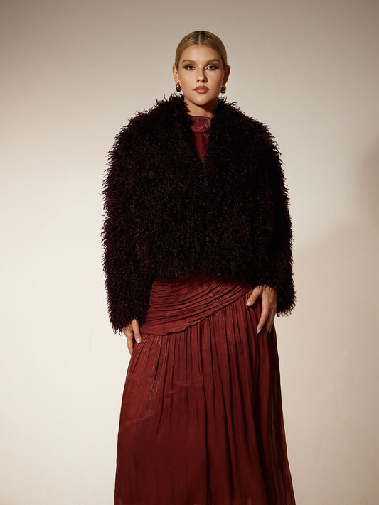 Rosstef Suni Fur Kısa Jacket