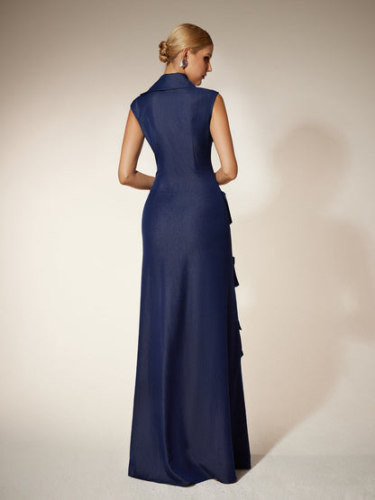 Rosstef Zipper Utility Pocket Maxi Elbise