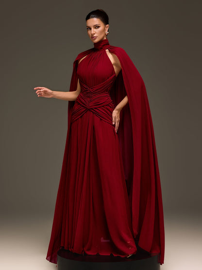Rosstef Cape Kollu Maxi Abiye