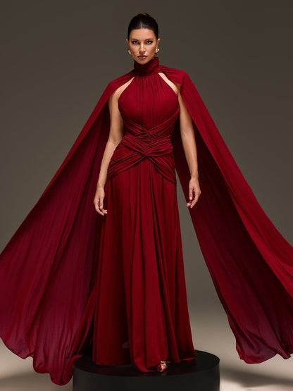 Rosstef Cape Kollu Maxi Abiye