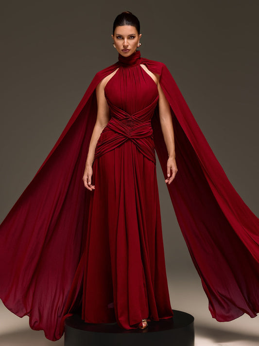 Rosstef Cape Kollu Maxi Abiye