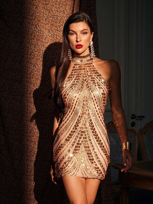 Rosstef Taşlı Mini Frock