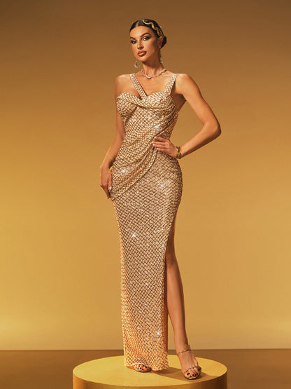 Rosstef Sequinli Maxi Abiye