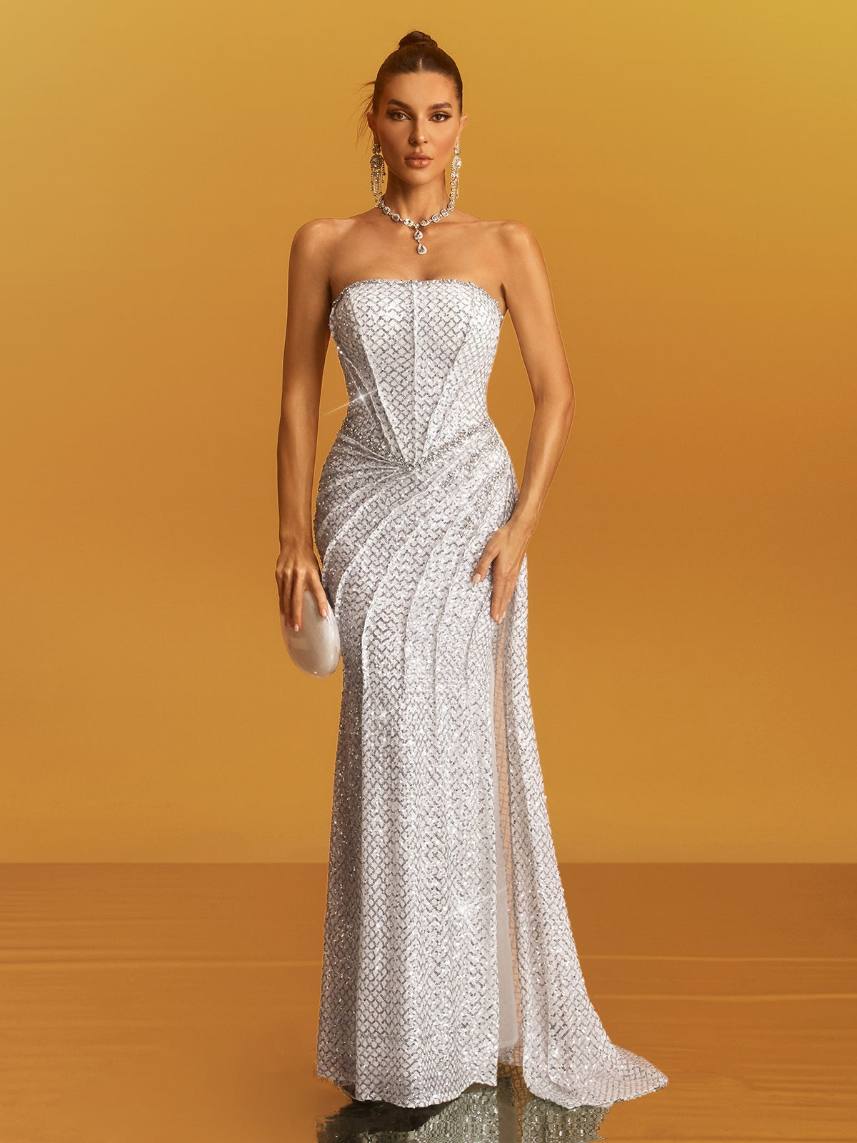 Rosstef Shine Payetli Maxi Abiye