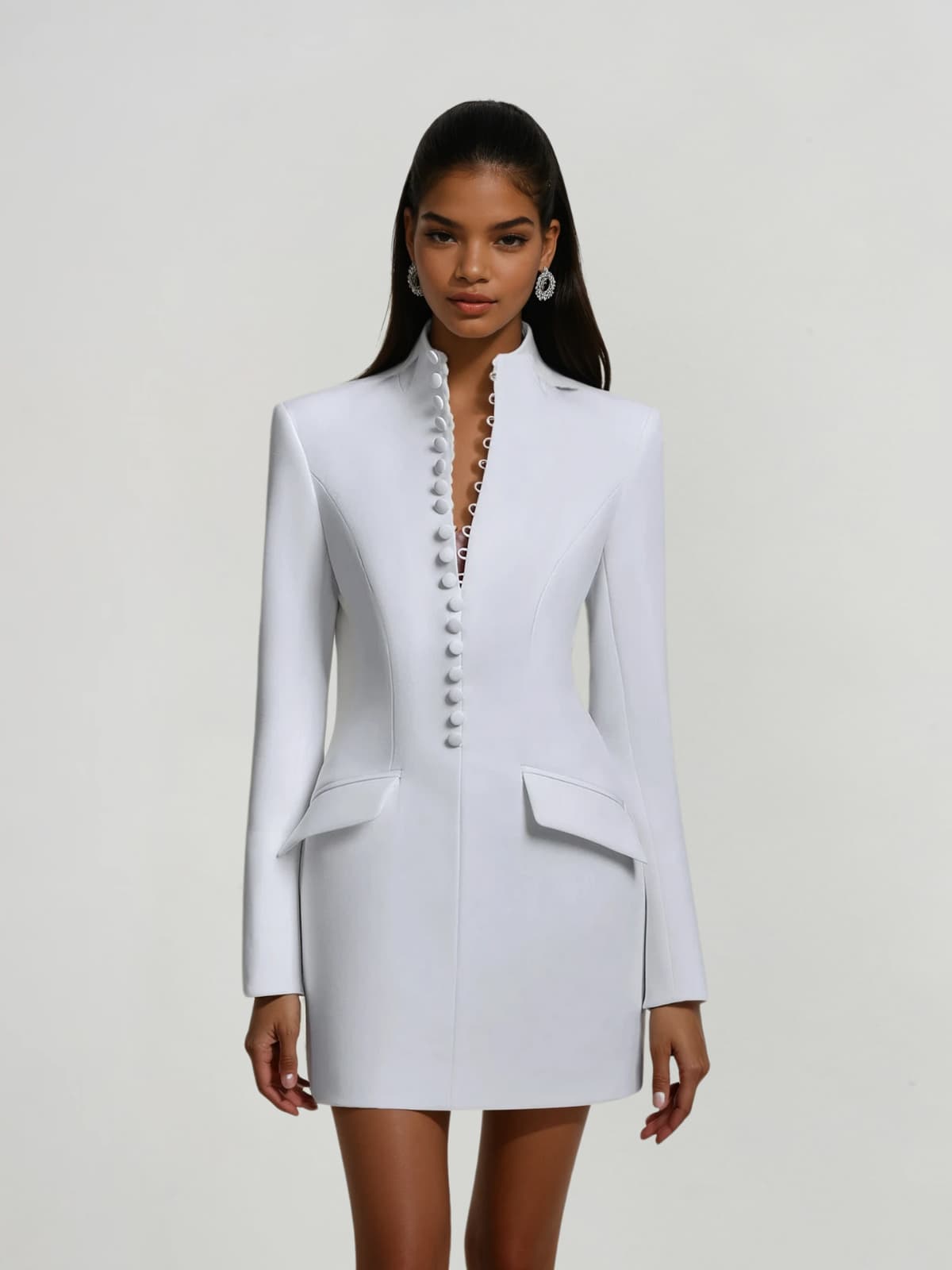 Rosstef Hornfels Single Breasted Blazer Ceket Mini Elbise