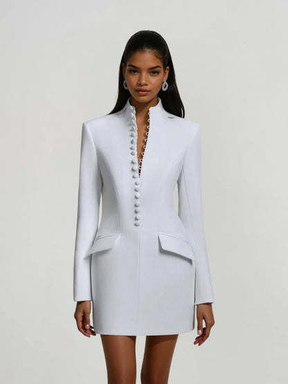 Rosstef Hornfels Single Breasted Blazer Ceket Mini Elbise