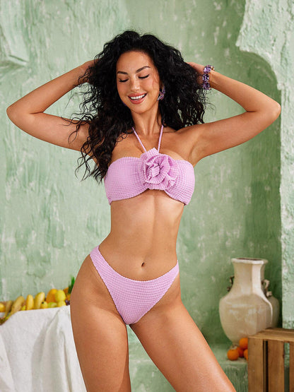Rosstef Jojo Seersucker Çiçekli Bikini Takım