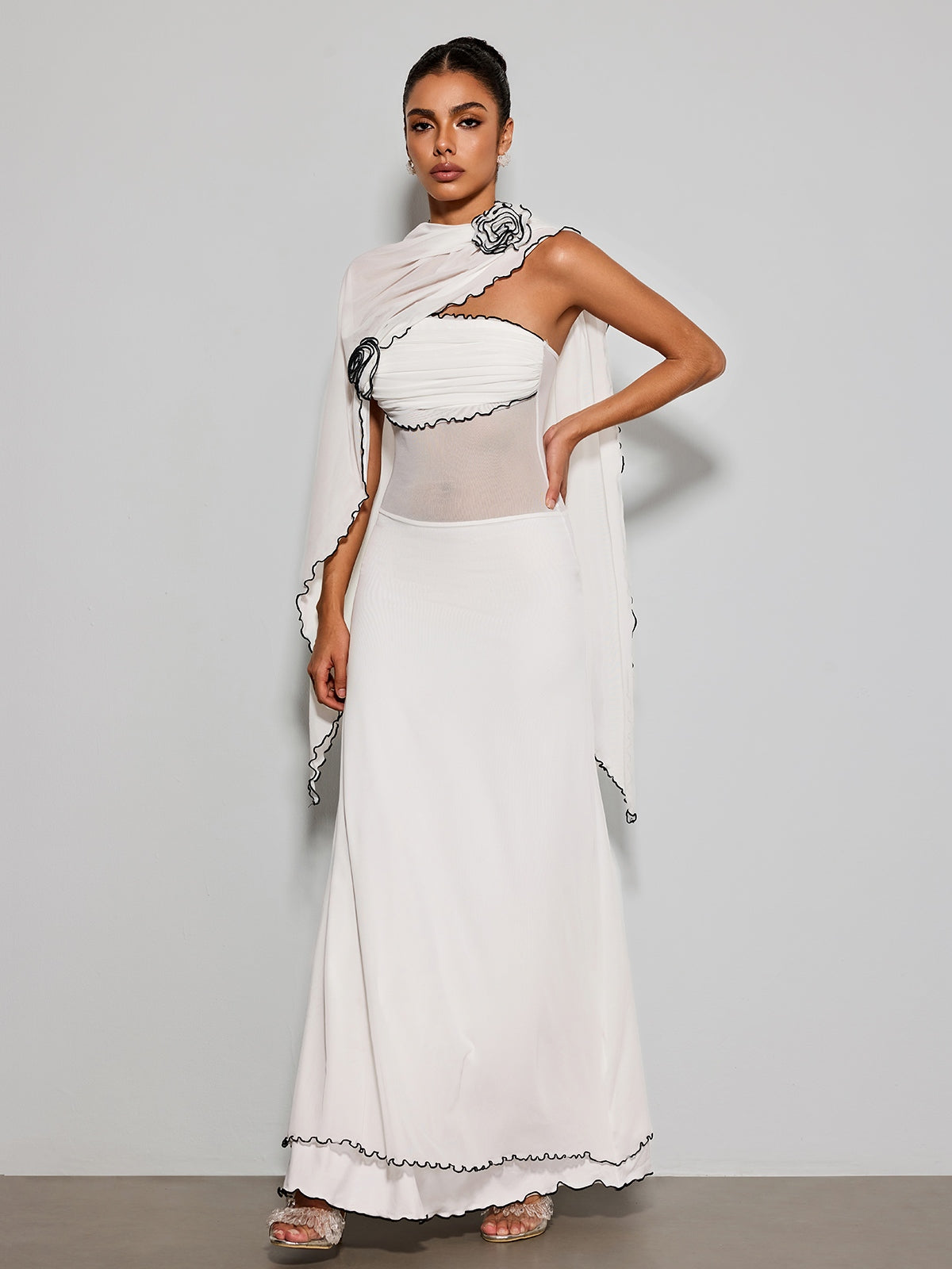 Rosstef Çiçekli Maxi Elbise - Zarif ve Effortless Stil