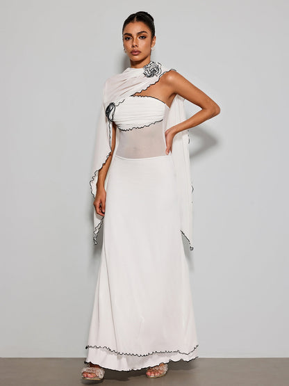 Rosstef Çiçekli Maxi Elbise - Zarif ve Effortless Stil
