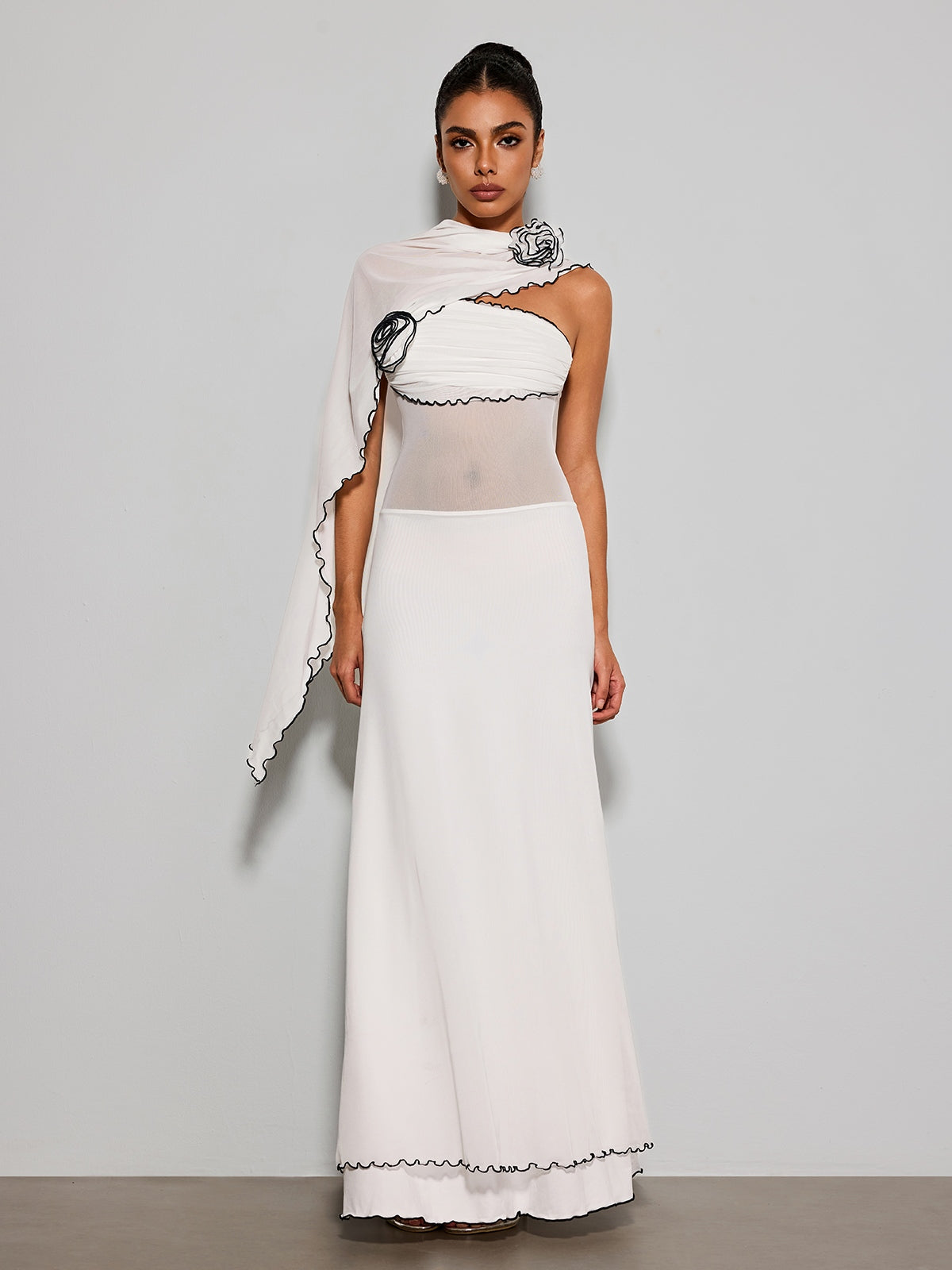 Rosstef Çiçekli Maxi Elbise - Zarif ve Effortless Stil