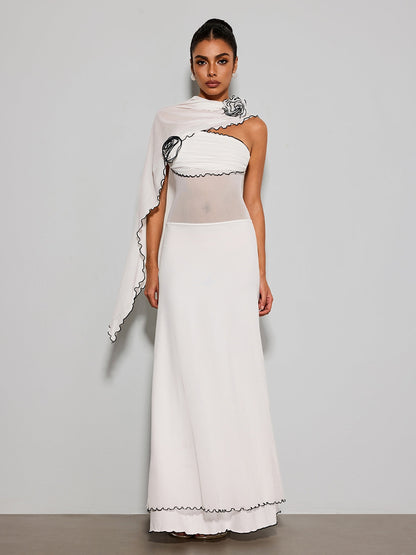 Rosstef Çiçekli Maxi Elbise - Zarif ve Effortless Stil