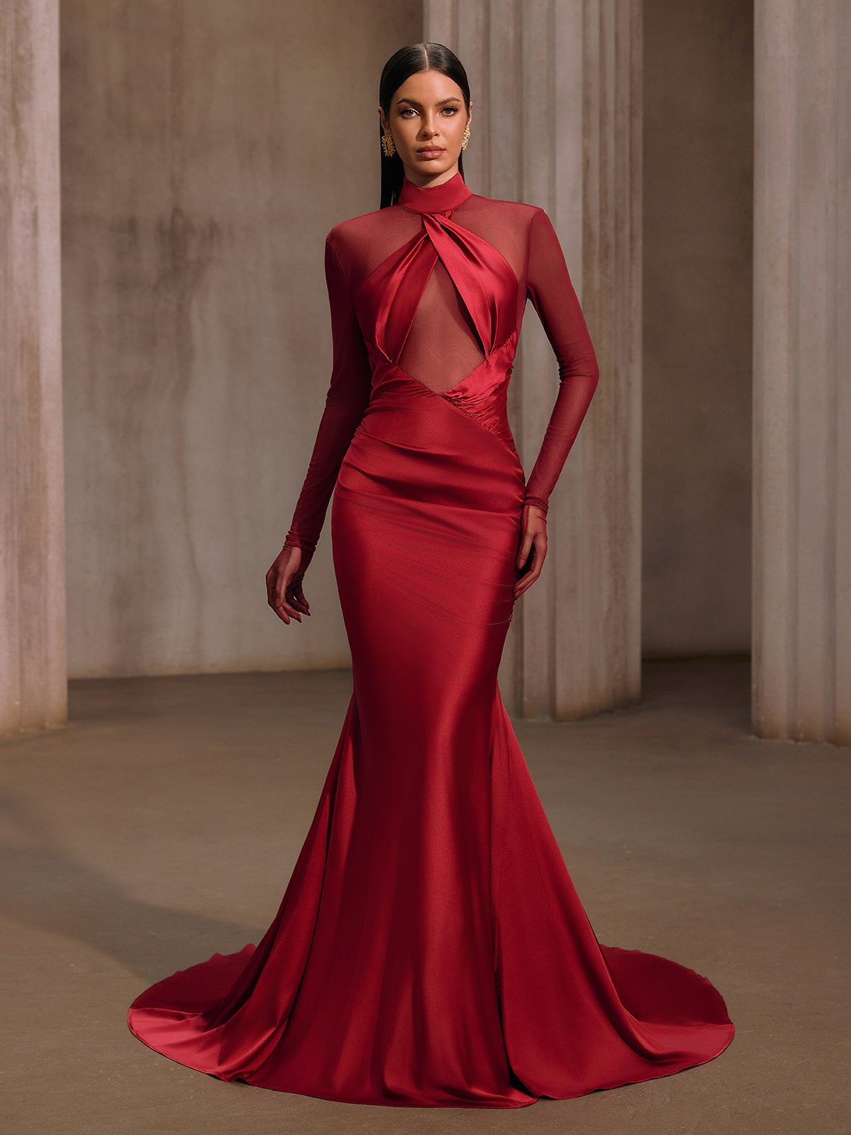 Rosstef Saten Balık Model Abiye