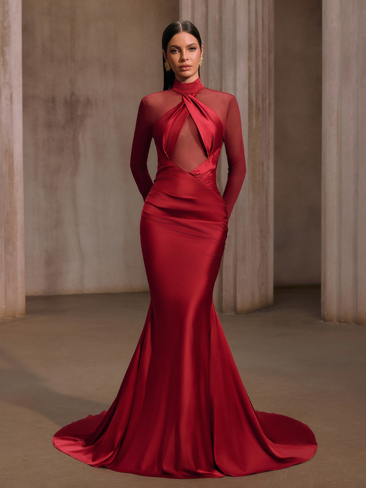 Rosstef Saten Balık Model Abiye