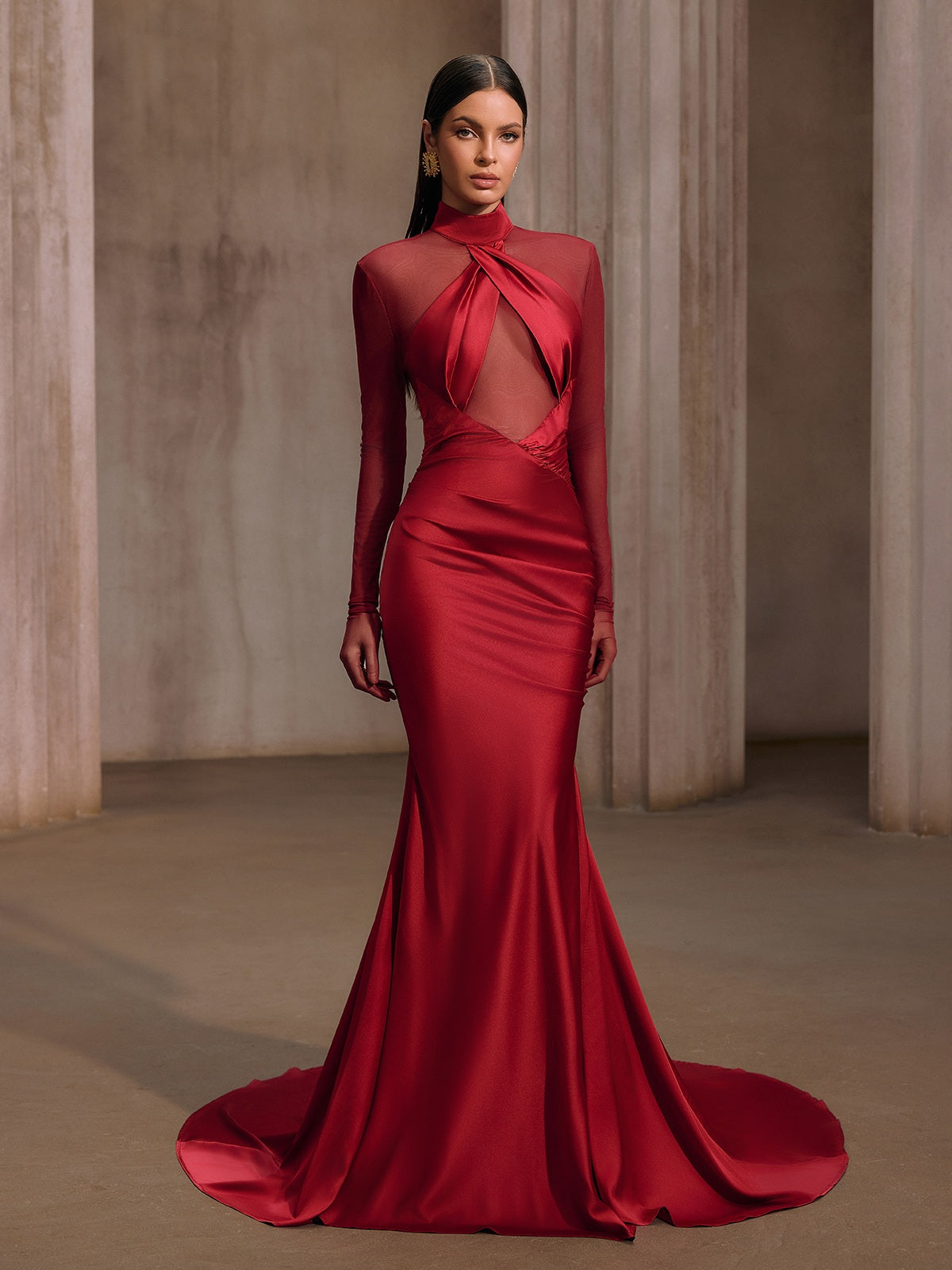 Rosstef Saten Balık Model Abiye