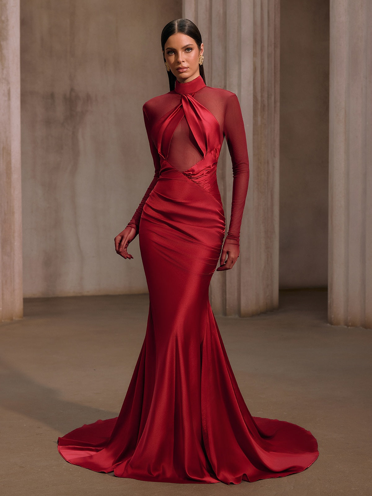 Rosstef Saten Balık Model Abiye