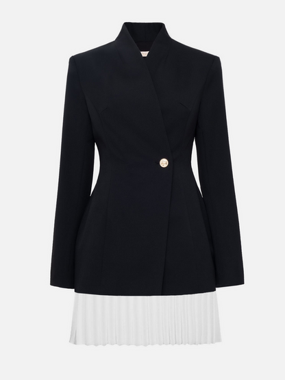 Rosstef Linux Pileli Blazer Ceket Mini Elbise