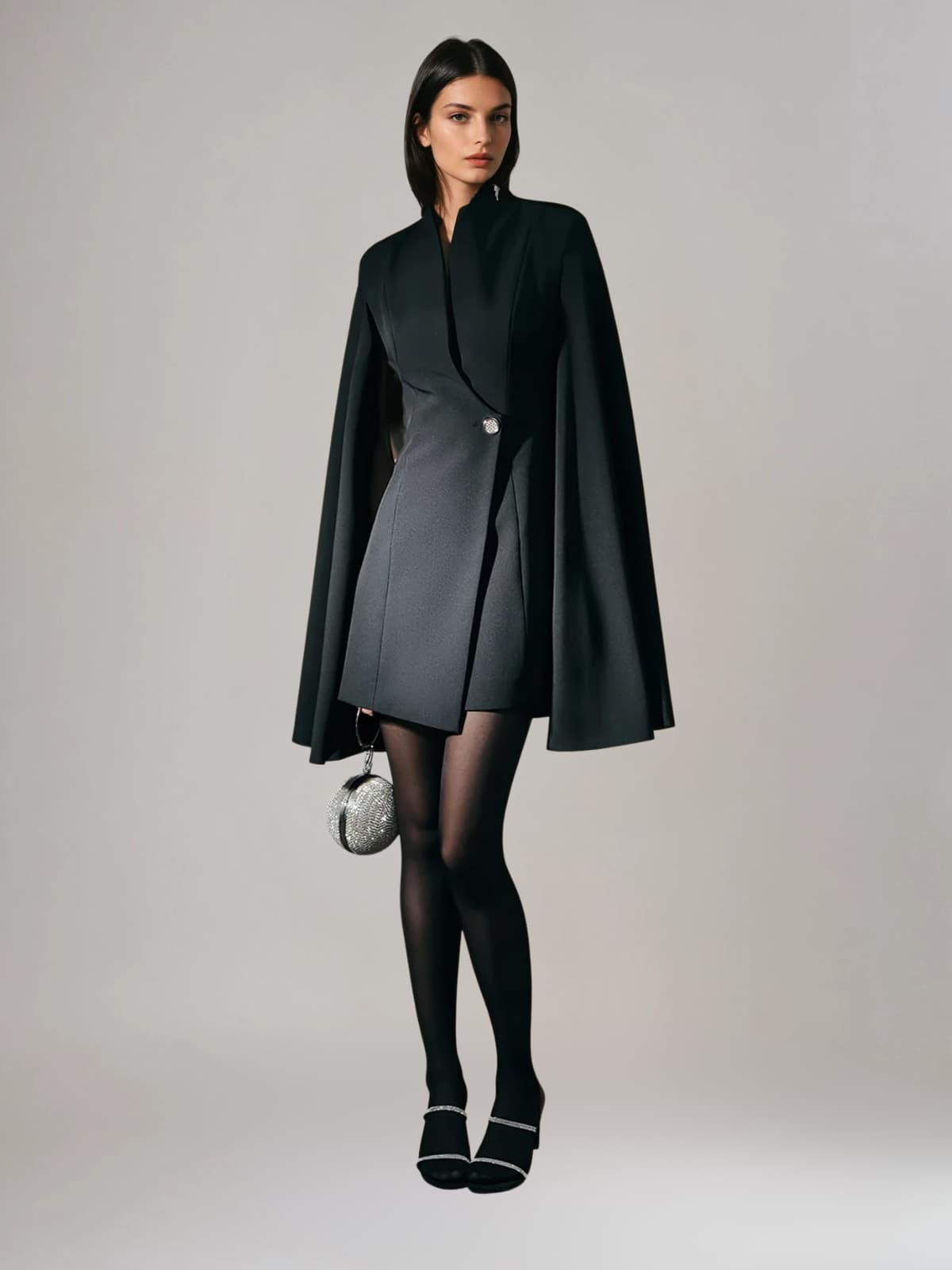 Rosstef Lisinda Cape Kollu Blazer Ceket - Modernlik ve Sıcaklık Birleştiren Kombinasyon