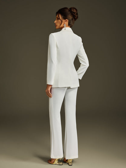 Rosstef Livvy Button Blazer Ceket Takım - Profesyonel stil için modern tasarım