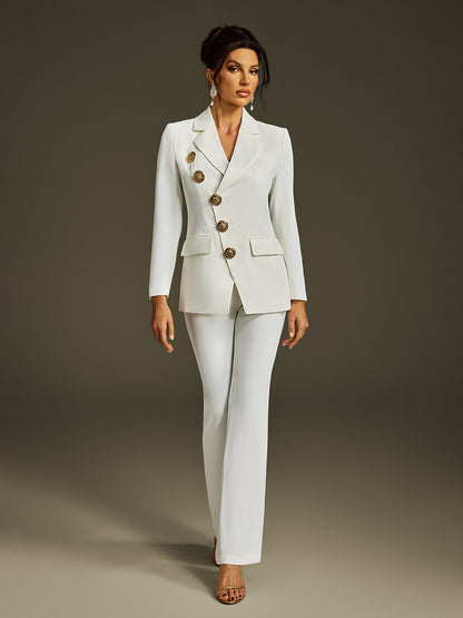 Rosstef Livvy Button Blazer Ceket Takım - Profesyonel stil için modern tasarım