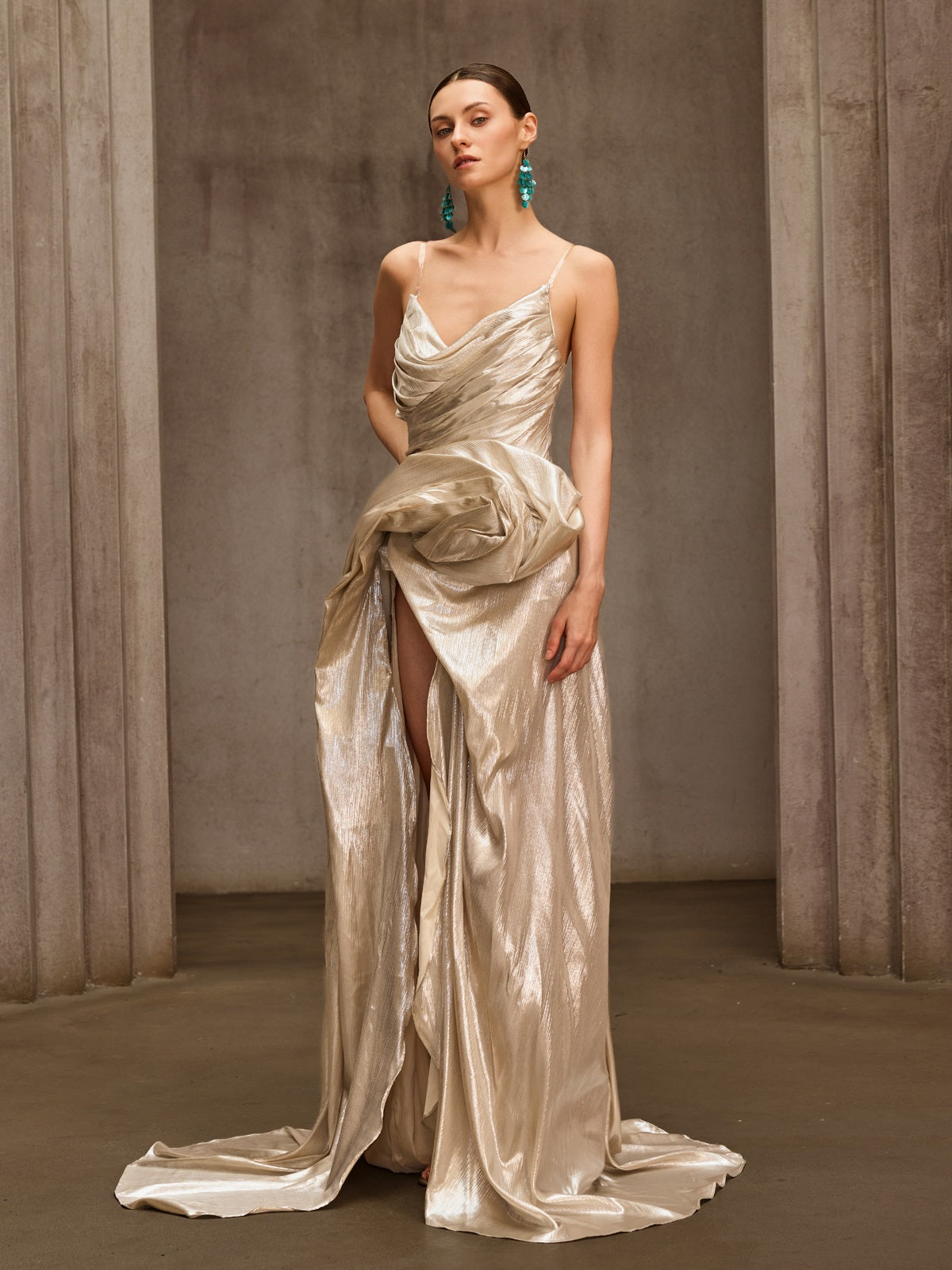 Rosstef Metalik Maxi Abiye